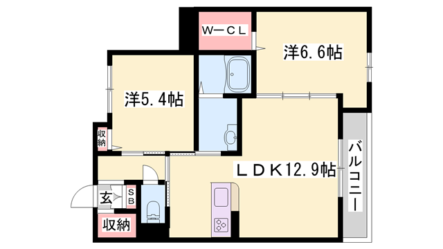 物件間取画像
