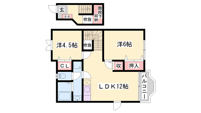 物件間取画像