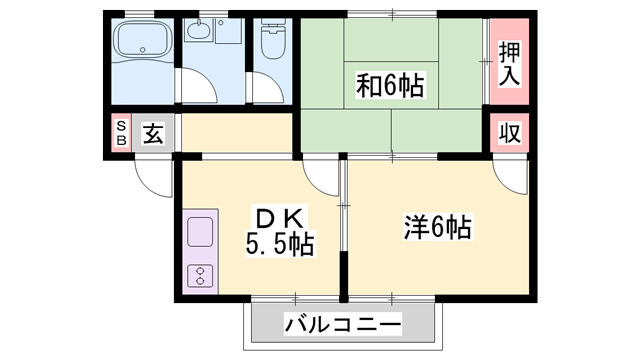 物件間取画像