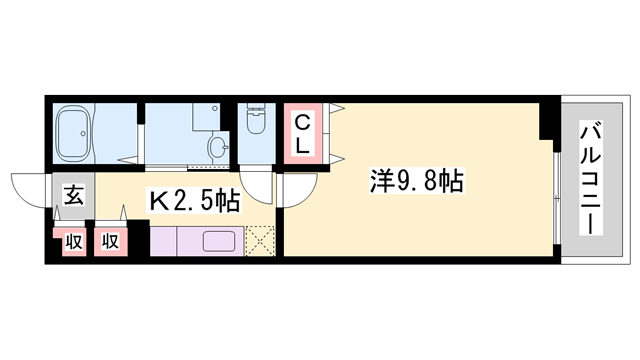 サンクレメントＡの物件間取画像