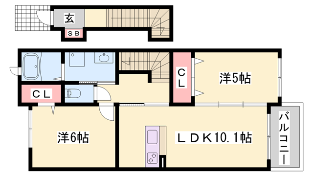 物件間取画像