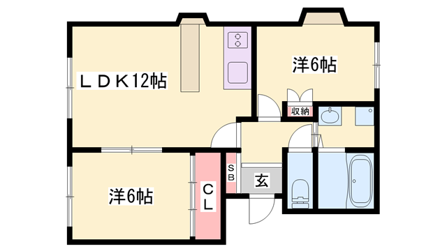 物件間取画像
