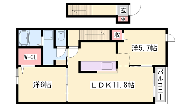 物件間取画像