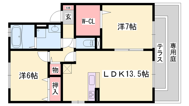 物件間取画像