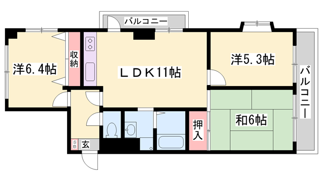 物件間取画像