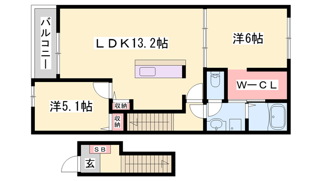 物件間取画像