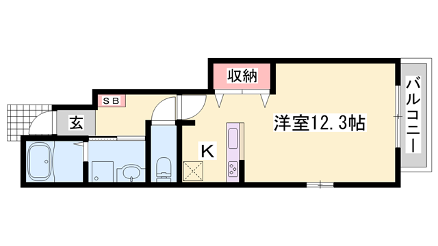 コスモハイツⅡの物件間取画像
