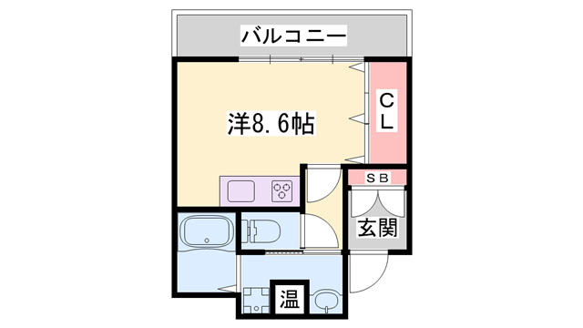 シャトー三和南車崎の物件間取画像