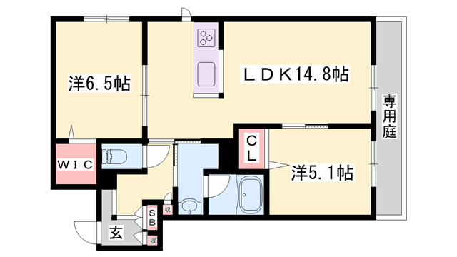 物件間取画像