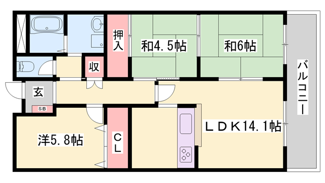物件間取画像