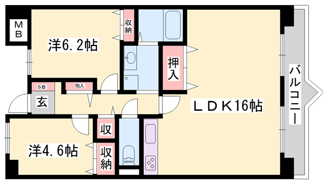 物件間取画像