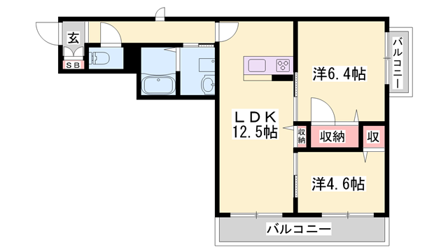 物件間取画像
