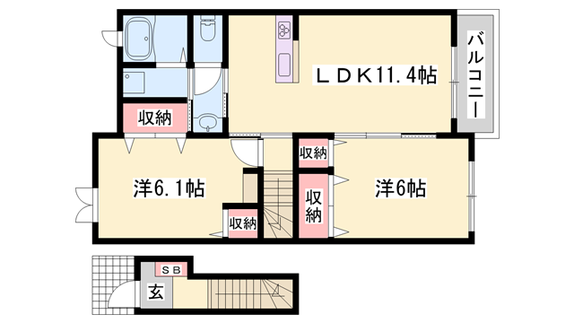 物件間取画像