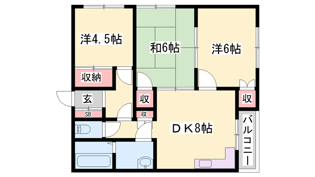 物件間取画像