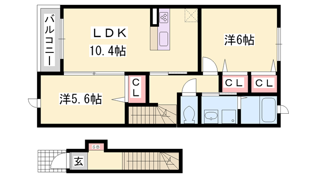 物件間取画像