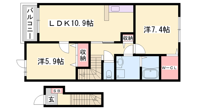 ブリズ コリーヌの物件間取画像