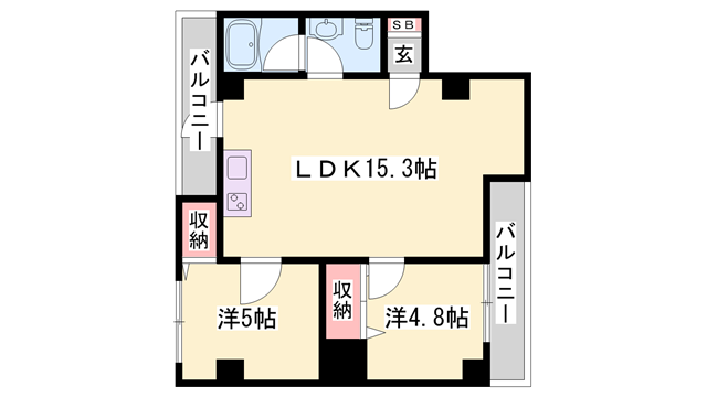 物件間取画像