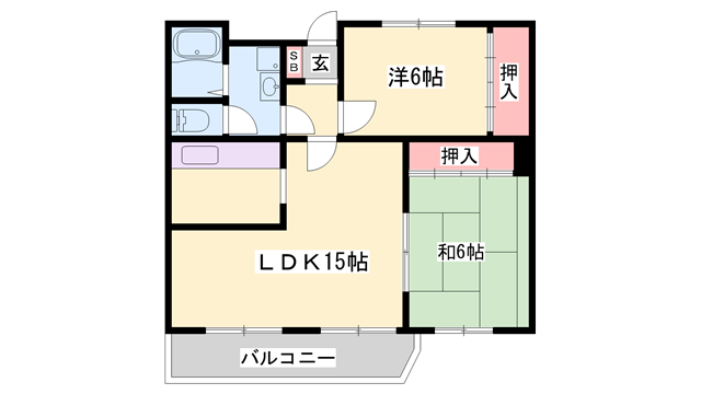 CALMO姫路南の物件間取画像