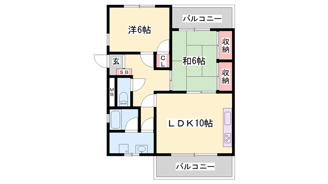 物件間取画像