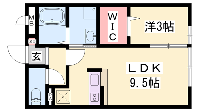 コンフォート双葉Ⅱの物件間取画像