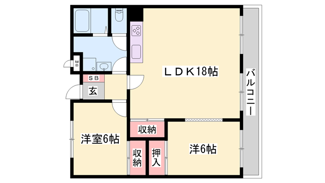 物件間取画像