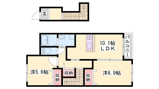 物件間取画像