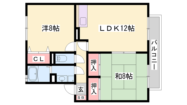 物件間取画像