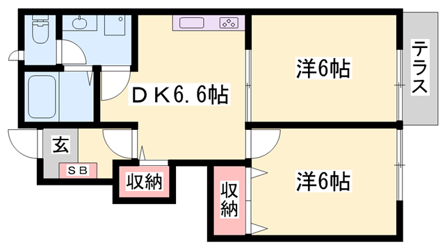 物件間取画像