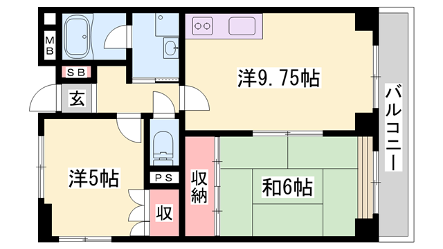ラ・バレーヌ辻井の物件間取画像