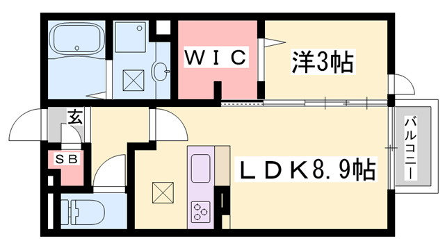 ルクプルＦⅡの物件間取画像