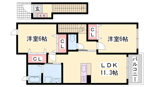物件間取画像