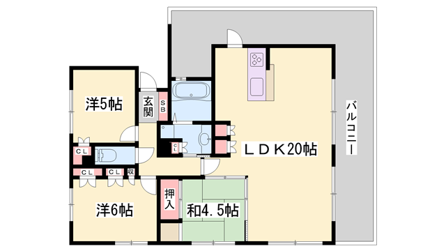 物件間取画像