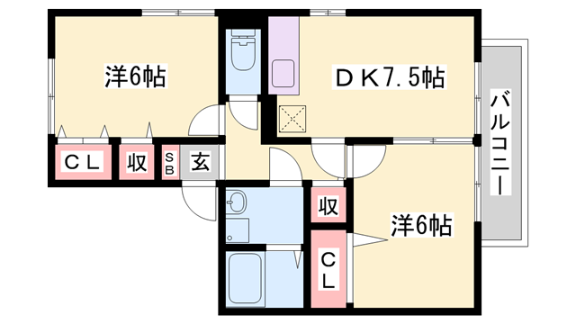物件間取画像