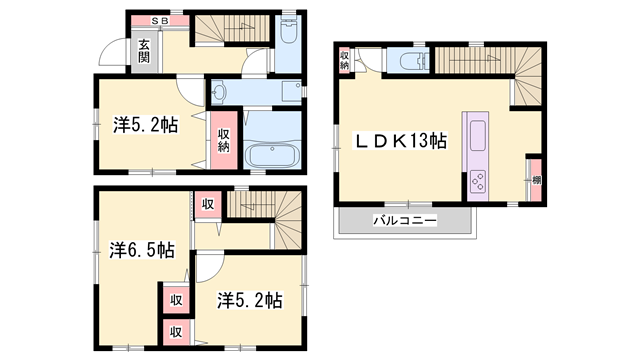 物件間取画像