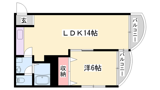 アートハイツ南今宿の物件間取画像