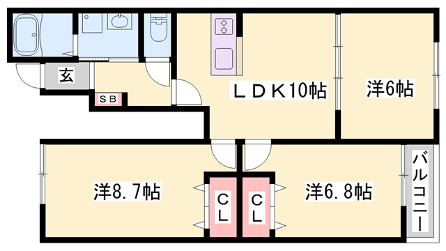 物件間取画像
