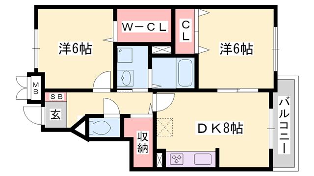 物件間取画像