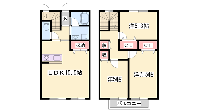 物件間取画像