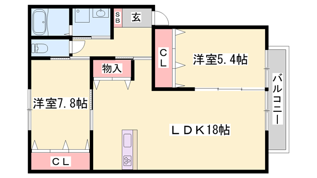 物件間取画像