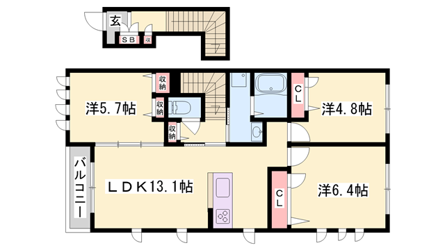 物件間取画像