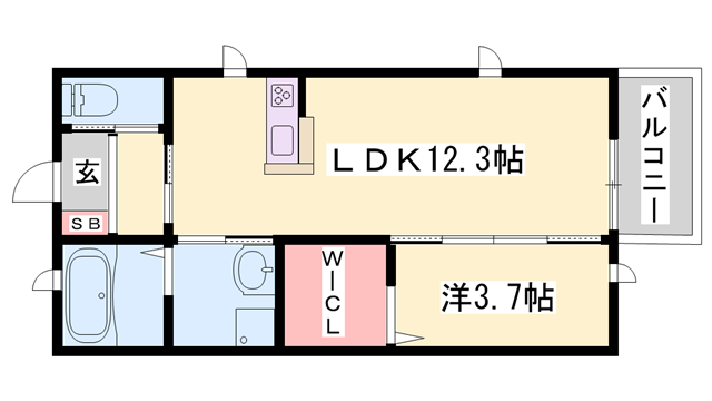物件間取画像