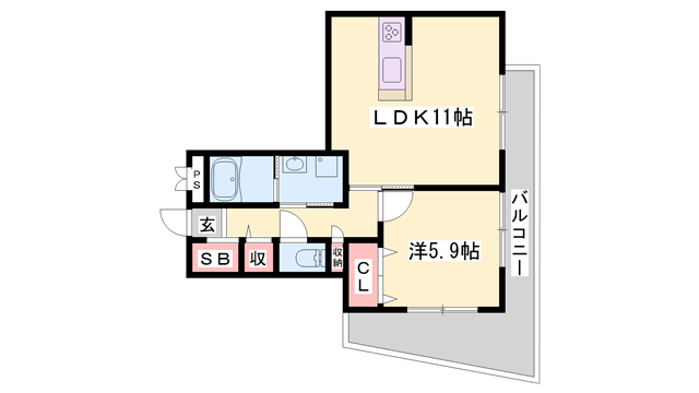 物件間取画像