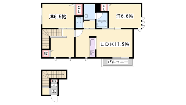 物件間取画像