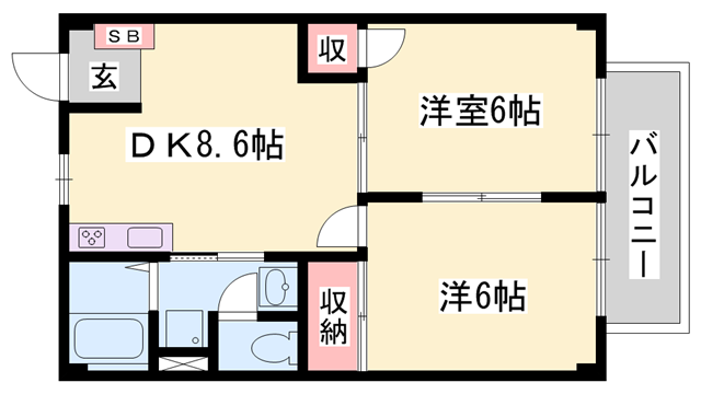 物件間取画像