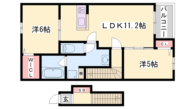 プロムナード壱番館の物件間取画像