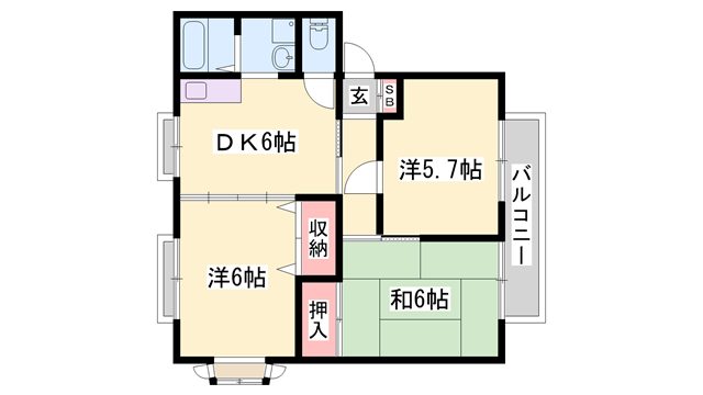 物件間取画像