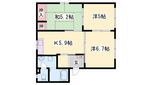物件間取画像