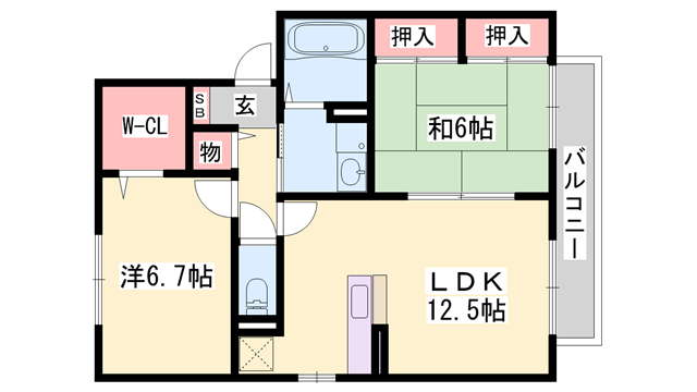 物件間取画像