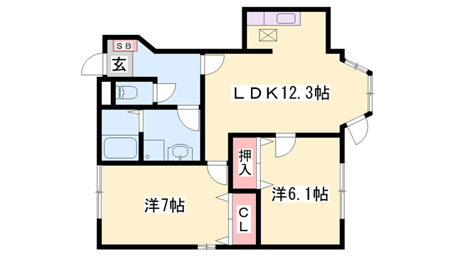 物件間取画像