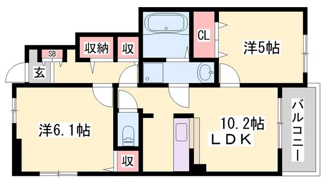 物件間取画像